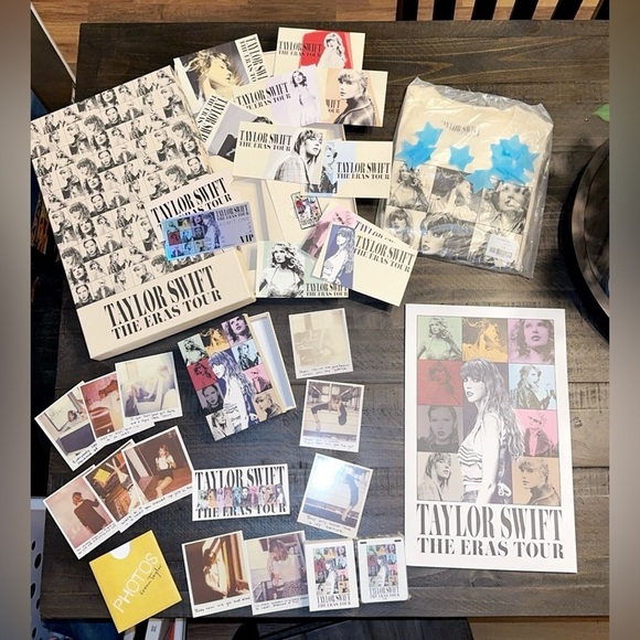 Taylor Swift Tops - 2023 TAYLOR SWIFT THE ERAS TOUR CONCERT OFFICIAL MERCH VIP FAN BOX & NWT T-SHIRT